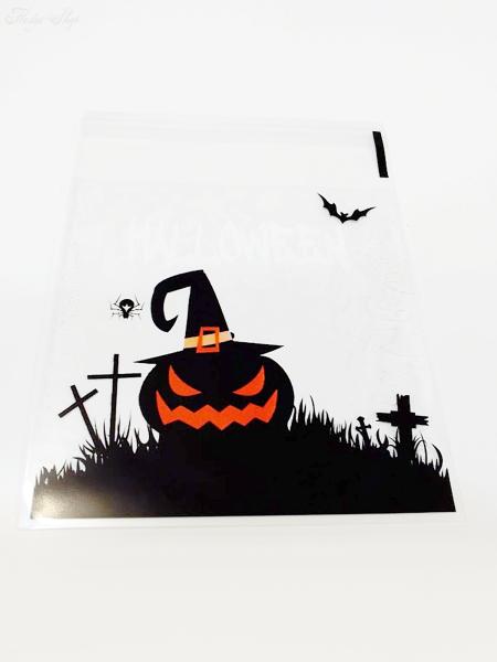 5 Geschenktüten Halloween Kürbis